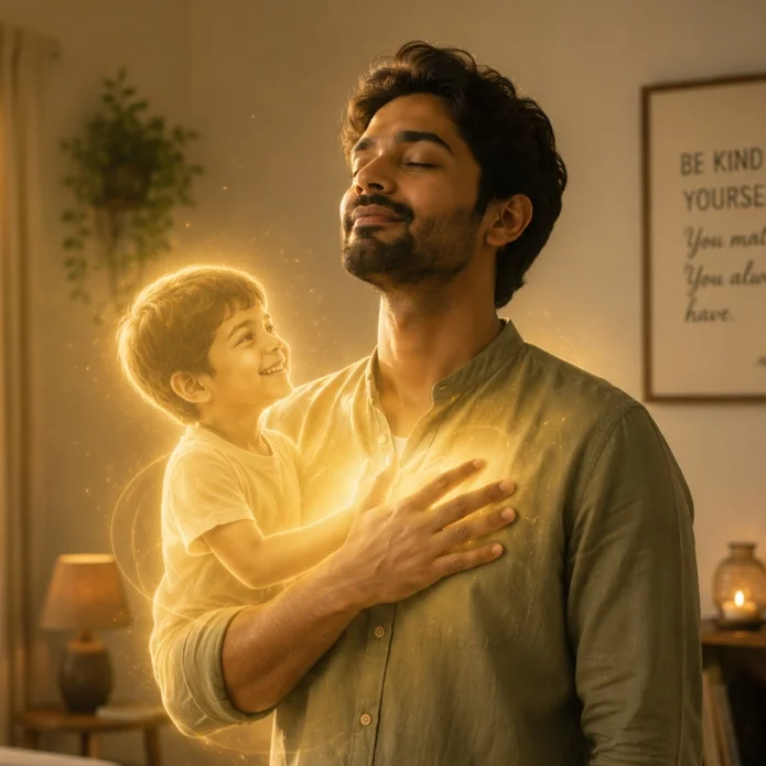 Holistic healer guiding a client in deep emotional release and reconnecting with childhood memory